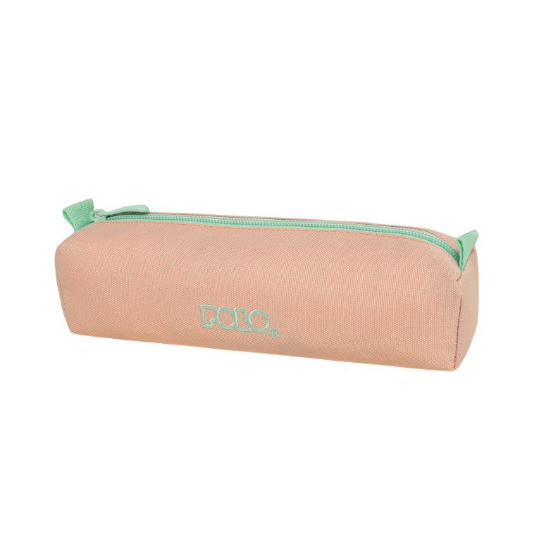 POLO - Polo Original Pencil Case Wallet 3 Dos Κασετίνα Βαρελάκι με 1 Θήκη 9-37-006-3959 Ροζ-Βεραμάν και Δώρο Πορτοφόλι