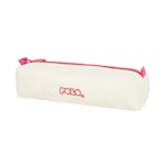 Polo Original Pencil Case Wallet 3 Dos Κασετίνα Βαρελάκι με 1 Θήκη 9-37-006-2543 Λευκό-Ροζ και Δώρο Πορτοφόλι