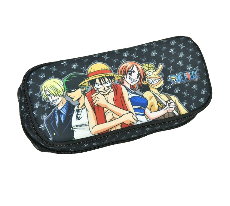 BMU - GIM ONE PIECE CREW Σχολική Κασετίνα Δημοτικού Βαρελάκι 2 Θέσεων Οβαλ 377-02144 GIM