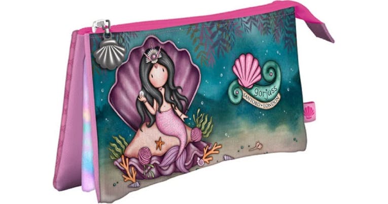  GORJUSS Triple Rocket Pencil Case THE WORLD IS YOUR OYSTER Τριπλή Κασετίνα Βαρελάκι SANTORO  1280GJ03