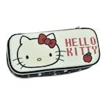 HELLO KITTY CROCHE Σχολική Κασετίνα Δημοτικού Βαρελάκι 2 Θέσεων Οβαλ 335-73144 