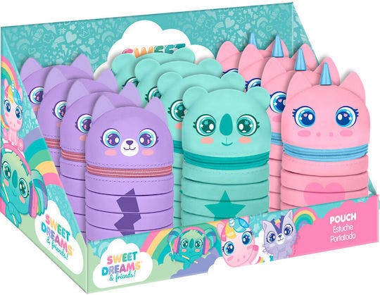 SWEET DREAMS & FRIENDS - KIDS Stretchable Pencil Case SWEET DREAMS Μολυβοθήκη Αναπτυσόμενη σε 3 διαφορετικά χρώματα  KL11616