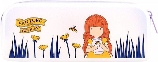 SANTORO - Santoro Gorjuss Glitter Pencil Case FIREFLY DAWN Κασετίνα Βαρελάκι Σιλικόνης με Γκλίτερ  1337GJ02