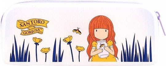 Santoro Gorjuss Glitter Pencil Case FIREFLY DAWN Κασετίνα Βαρελάκι Σιλικόνης με Γκλίτερ  1337GJ02