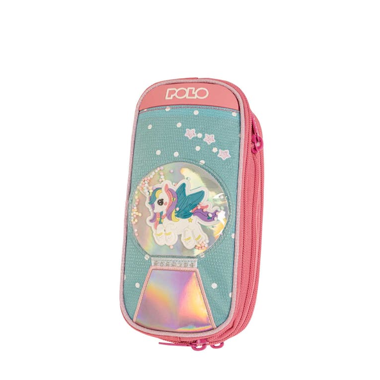 Polo Original Pencil Case ΚΑΣΕΤΙΝΑ REEL Unicorn Κασετίνα Βαρελάκι με 2 Θήκες 9-37-054-8349