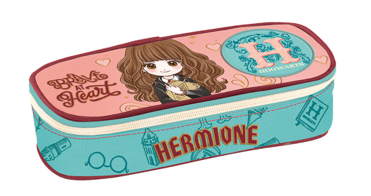 Graffiti Σχολική Κασετίνα Δημοτικού Βαρελάκι HERMIONE Οβάλ  1 θήκη  254342