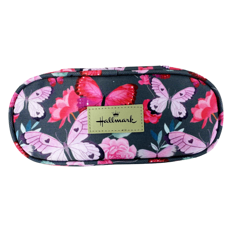 BMU BACK ME UP  Σχολική Κασετίνα  ΒΑΡΕΛΑΚΙ ΟΒΑΛ BUTTERFLY 10,5 Χ 23,5 Χ 6   333-38141