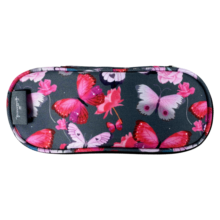 HALLMARK - BMU BACK ME UP  Σχολική Κασετίνα  ΒΑΡΕΛΑΚΙ ΟΒΑΛ BUTTERFLY 10,5 Χ 23,5 Χ 6   333-38141