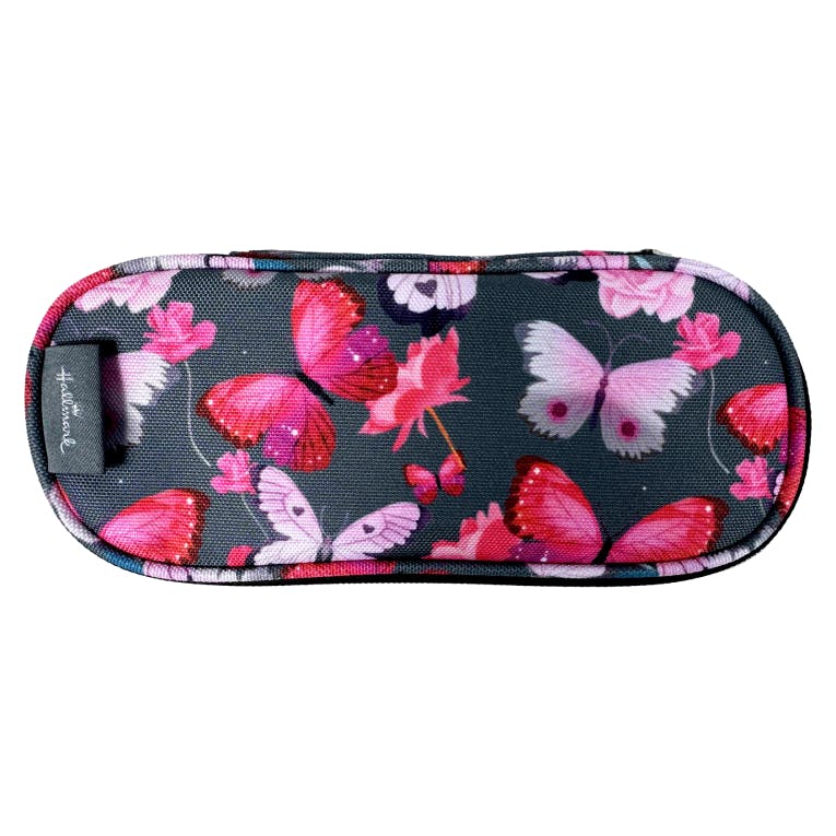 HALLMARK - BMU BACK ME UP  Σχολική Κασετίνα  ΒΑΡΕΛΑΚΙ ΟΒΑΛ BUTTERFLY 10,5 Χ 23,5 Χ 6   333-38141