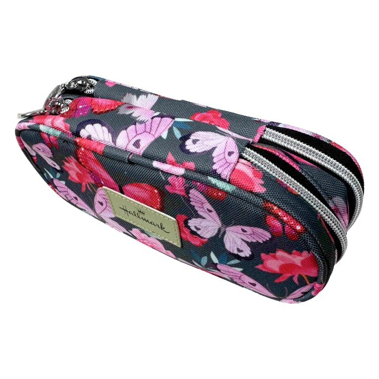 HALLMARK - BMU BACK ME UP  Σχολική Κασετίνα  ΒΑΡΕΛΑΚΙ ΟΒΑΛ BUTTERFLY 10,5 Χ 23,5 Χ 6   333-38141