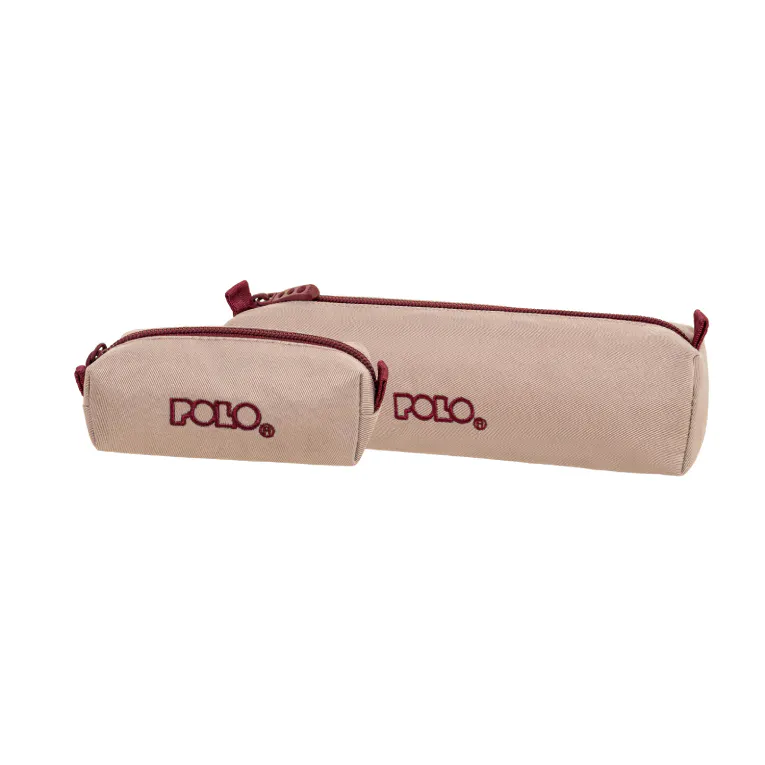 POLO - Polo Original Pencil Case WALLET V Κασετίνα Βαρελάκι με 1 Θήκη και Δώρο Πορτοφόλι ΛΙΛΑ-ΒΥΣΣΙΝΙ 9-37-006-4532