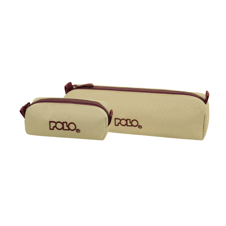 Polo Original Pencil Case WALLET V Κασετίνα Βαρελάκι με 1 Θήκη  και Δώρο Πορτοφόλι ΑΜΜΟΥ-ΒΥΣΣΙΝΙ 9-37-006-7432