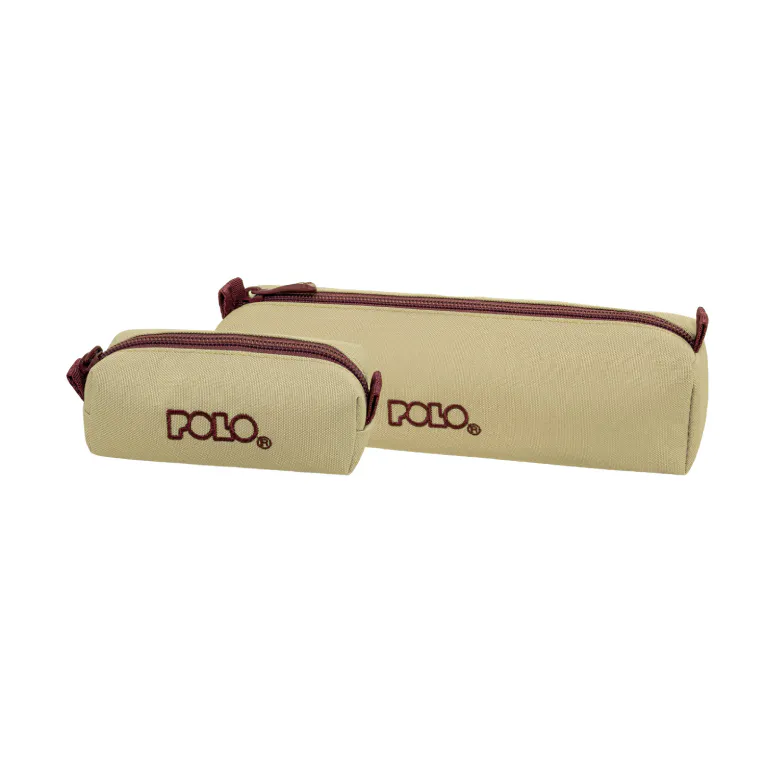 POLO - Polo Original Pencil Case WALLET V Κασετίνα Βαρελάκι με 1 Θήκη και Δώρο Πορτοφόλι ΑΜΜΟΥ-ΒΥΣΣΙΝΙ 9-37-006-7432