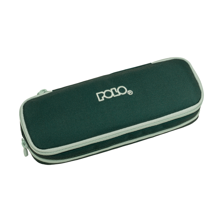Polo Original Κασετίνα Duo Box DOS2 με 2 Θήκες ΣΚΟΥΡΟ ΠΡΑΣΙΝΟ-ΑΝΟΙΧΤΟ ΚΥΑΝΟ 9-37-004-6357