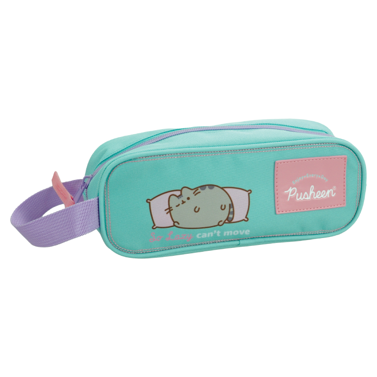 Back Me Up PUSHEEN THE CAT Σχολική Κασετίνα Δημοτικού Βαρελάκι 2 Θέσεων Οβαλ 361-02140 