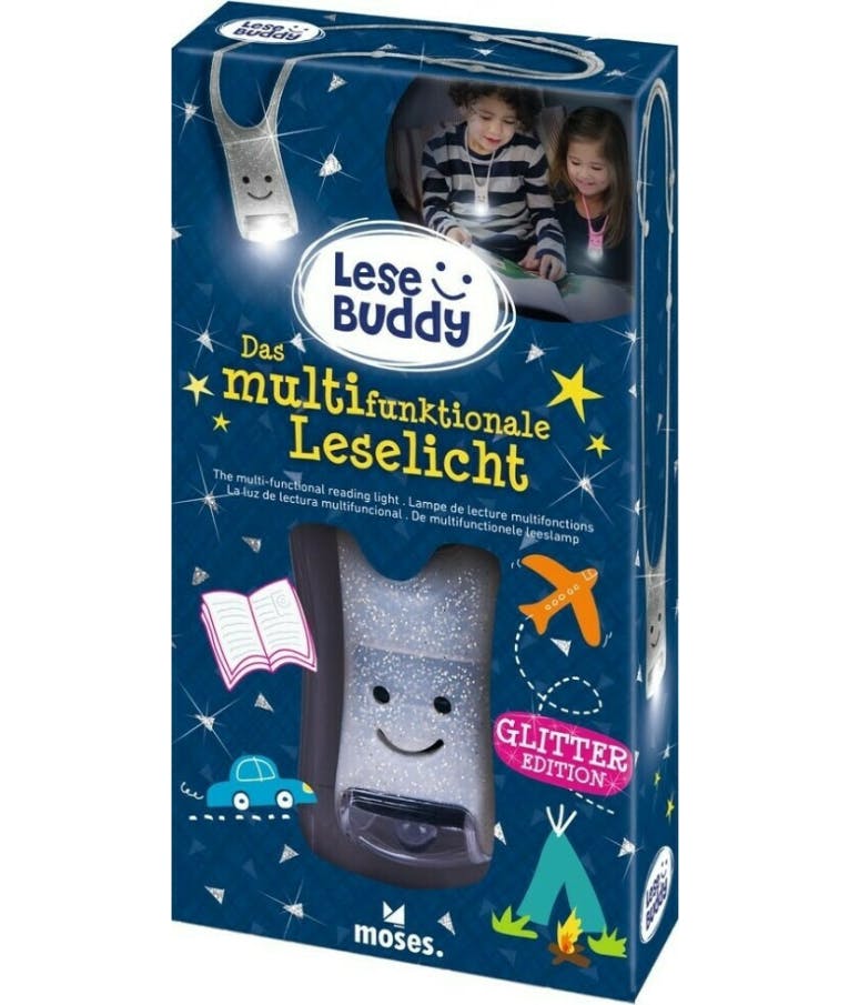 Moses Kid Reading Light Glitter Silver - Φωτάκι Διαβάσματος Glitter Ασημί 26244