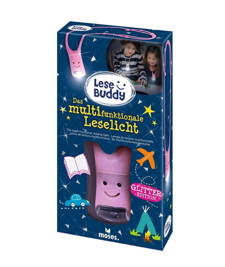 Moses Kid Reading Light Glitter Pink - Φωτάκι Διαβάσματος Glitter Ροζ 26245