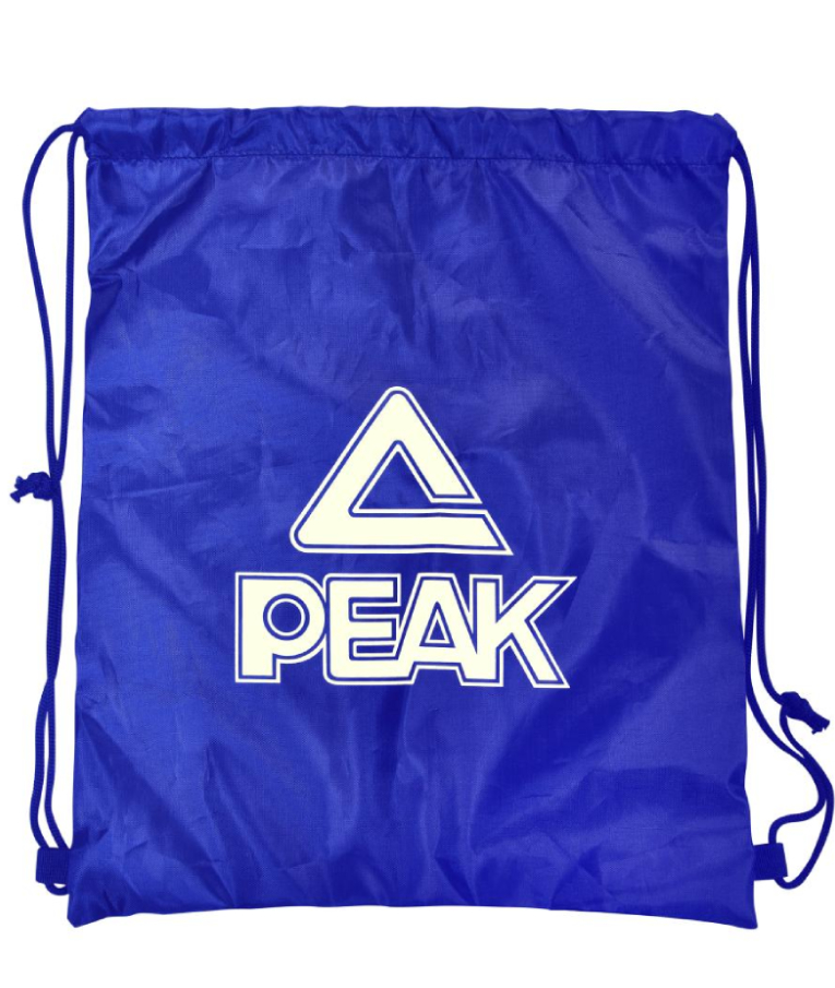  - Πουγκί Τσάντα πλάτης με κορδόνι Γυμναστηρίου  PEAK 50x40 BA62030 Μπλε