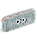 ΚΑΣΕΤΙΝΑ ΧΝΟΥΔΩΤΗ ME ΜΑΤΙΑ - BIG EYES FLUFFY PENCIL CASE - BACK2FUN Γκρι 19049 21.5x9x3 cm  19049/190401