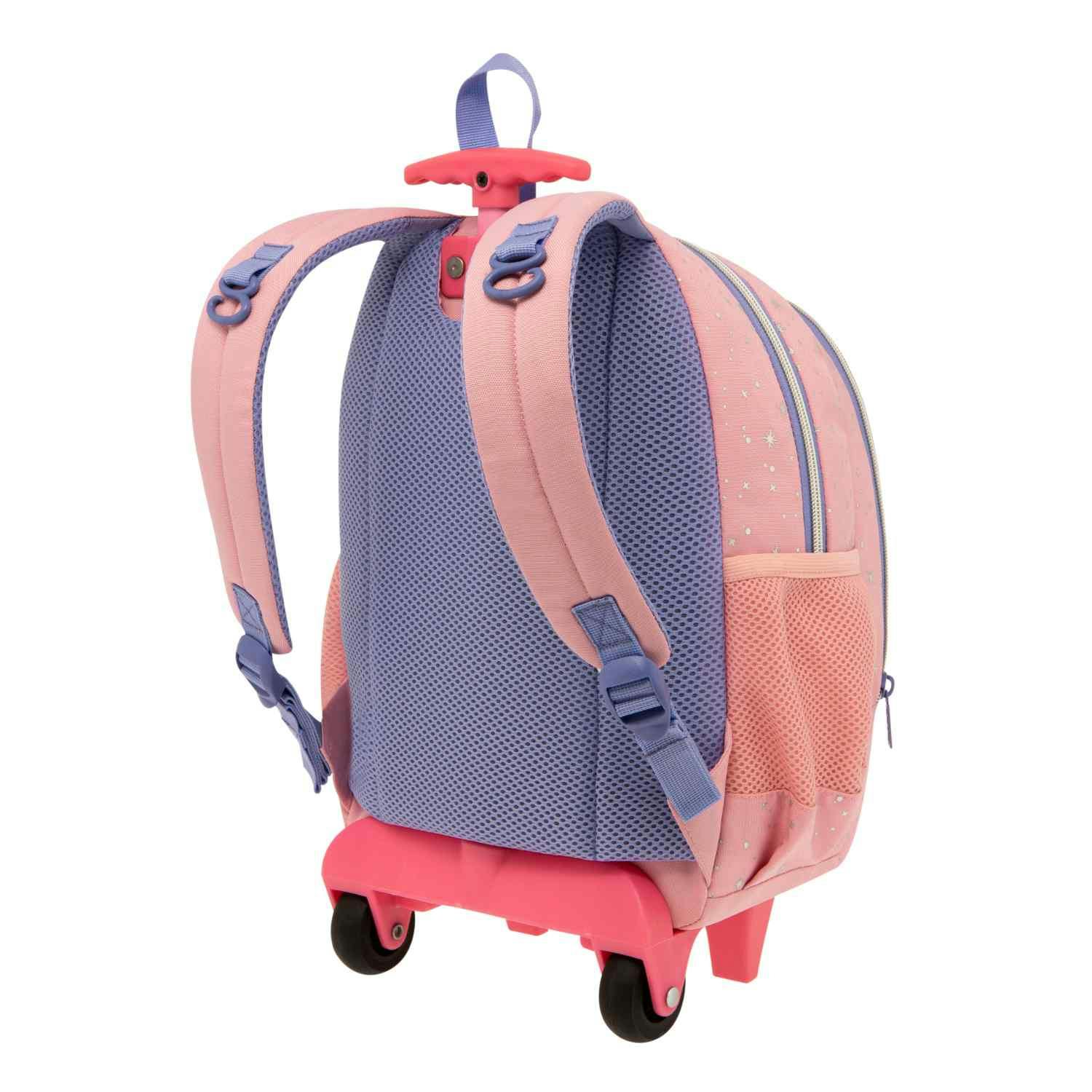 POLO - Polo TROLLEY JUNIOR LITTLE Trolley Bag Σχολική Τσάντα Τρόλευ Νηπίου Χρώμα Ροζ Μ25 x Π16 x Υ34cm 9-01-039-8227