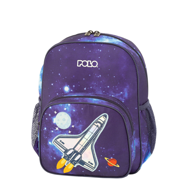 POLO -  Junior FRENZI Little Backpack Σχολική Τσάντα Πλάτης Νηπίου με 2 Κεντρικές Θέσεις Y. 32cm |Μ. 24cm |Π. 13cm  9-01-052-8102