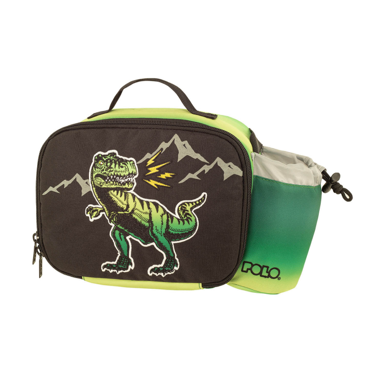 POLO - Polo Lunch Bag FRENZI DINOSAUR Ισοθερμικό Τσαντάκι Φαγητού με 1 Κεντρική Θήκη 5.5lt Y. 17cm |Μ. 20cm |Π. 13cm 9-07-040-8302