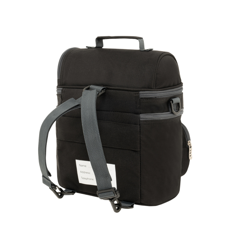 POLO - Polo Τσαντάκι Φαγητού Double Cooler Lunch Box Ισοθερμικό Μαύρο Y. 29cm |Μ. 25cm |Π. 19cm 9-07-096-2000