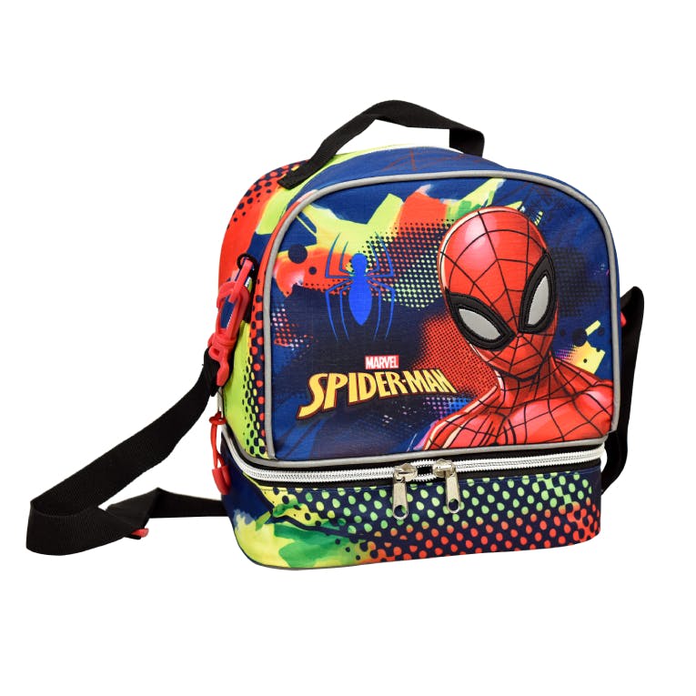 Gim Ισοθερμικό Τσαντάκι Φαγητού Ώμου Οβάλ SPIDERMAN SILVER EYES 337-06220