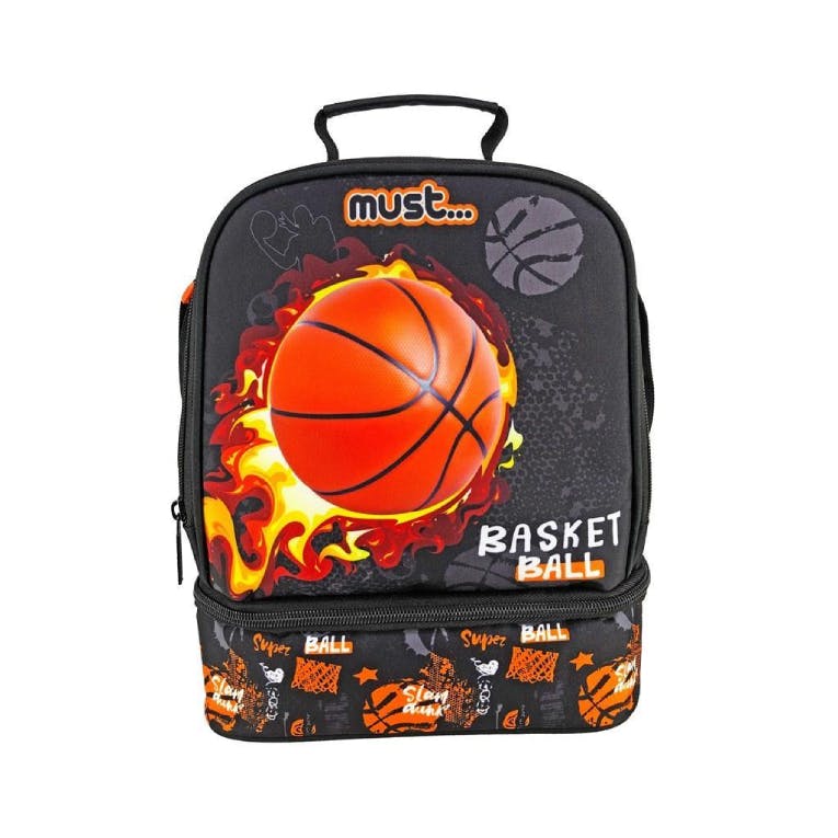 Must Ισοθερμικό Τσαντάκι Φαγητού BASKETBALL  2 Θέσεων 22x16x28cm  Diakakis  585567