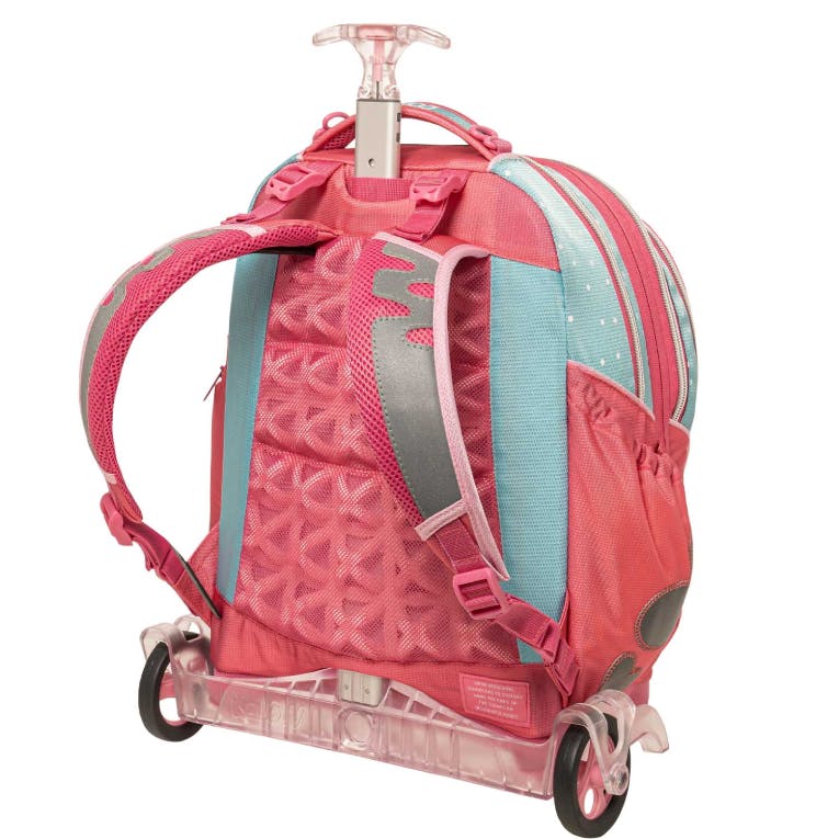 POLO - Τσάντα Σχολική Trolley (Τρόλευ)  Unicorn Base free με 3 κεντρικές θήκες με Αποσπώμενη Βάση 9-01-054-8349 Υ. 43cm. | Μ. 30cm.