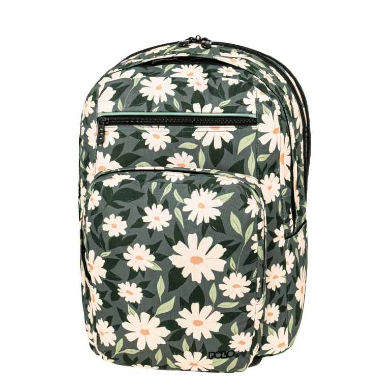Σχολικό Σακίδιο Πλάτης Slit Flowers Backpack 3 Κεντρικές Θήκες 9-01-066-8370 30 lt 45x31x29cm