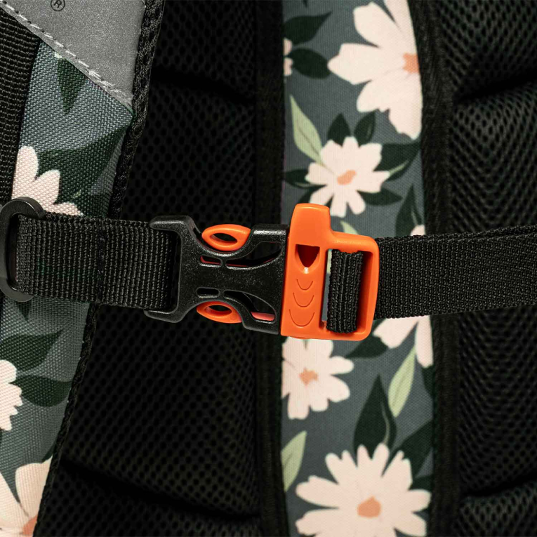 POLO - Σχολικό Σακίδιο Πλάτης  Slit Flowers Backpack 3 Κεντρικές Θήκες 9-01-066-8370 30 lt 45x31x29cm