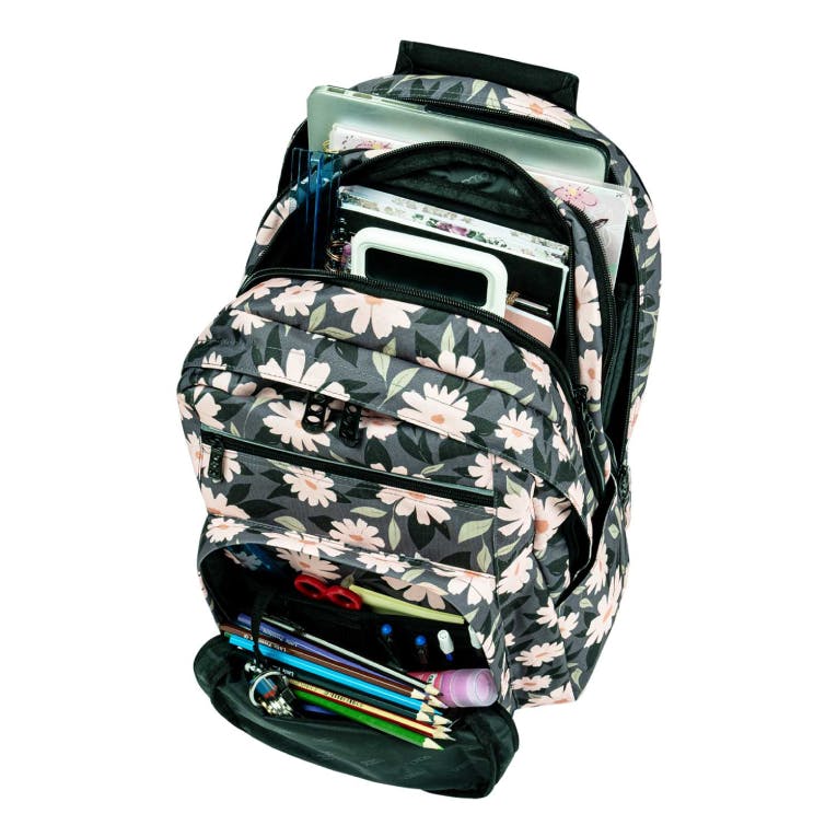 POLO - Σχολικό Σακίδιο Πλάτης  Slit Flowers Backpack 3 Κεντρικές Θήκες 9-01-066-8370 30 lt 45x31x29cm