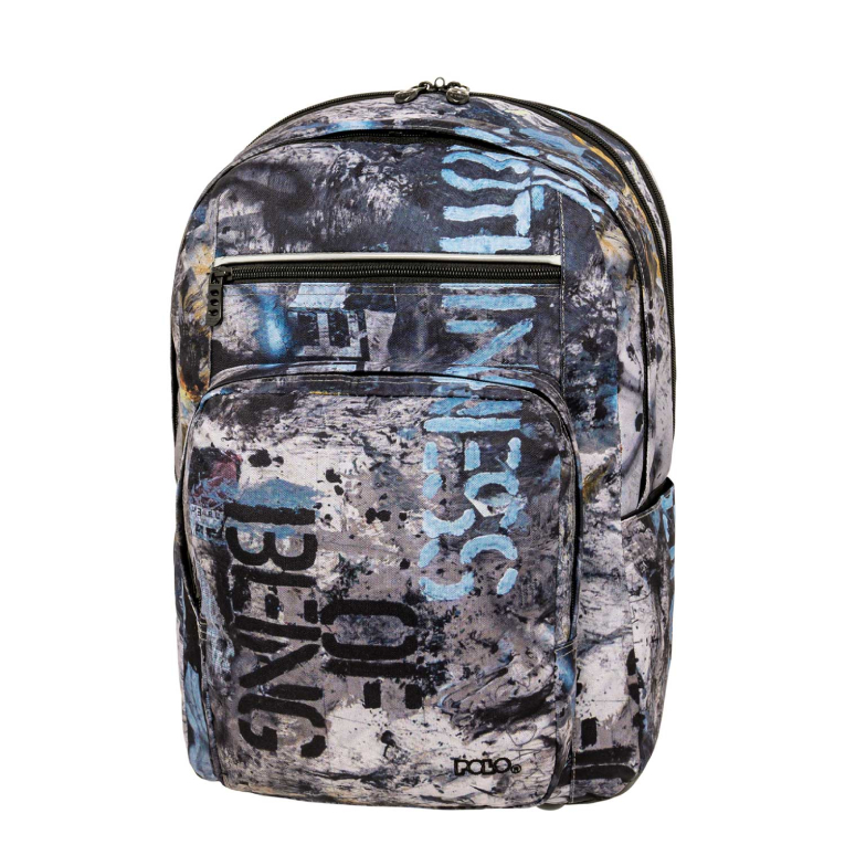 Σχολικό Σακίδιο Πλάτης  Slit Μπλε Backpack 3 Κεντρικές Θήκες 9-01-066-8371 30 lt 45x31x29cm