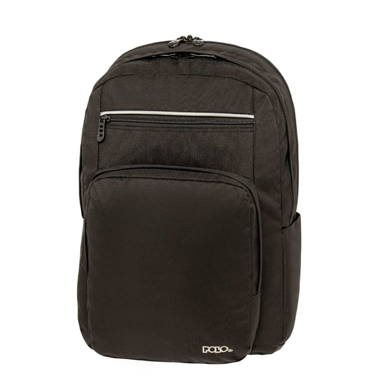 Σχολικό Σακίδιο Πλάτης  Slit Μαυρο Backpack 3 Κεντρικές Θήκες 9-01-066-2000 30 lt 45x31x29cm