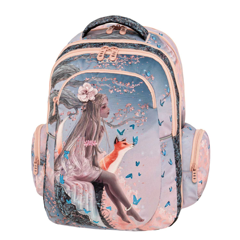 Σχολικό Σακίδιο Πλάτης  MAXXI Backpack 3 Κεντρικές Θήκες Επεκτεινομενο 9-01-057-8355 25-30lt 44cm. | Μ. 33cm. | Π. 24 – 30cm