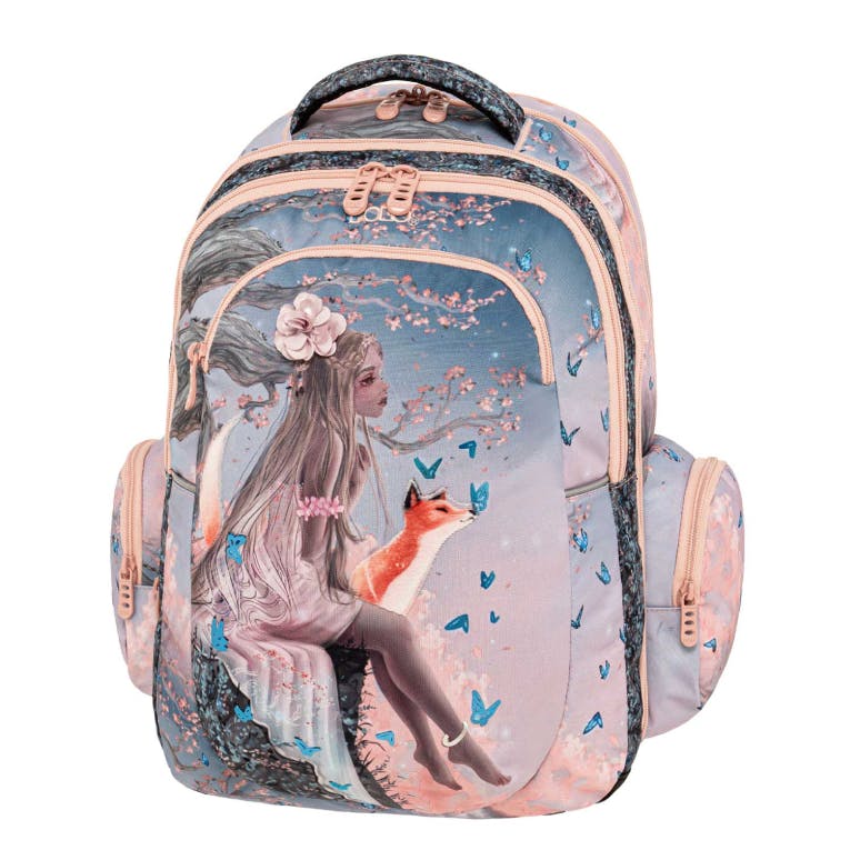 Σχολικό Σακίδιο Πλάτης  MAXXI Backpack 3 Κεντρικές Θήκες Επεκτεινομενο 9-01-057-8355 25-30lt 44cm. | Μ. 33cm. | Π. 24 – 30cm