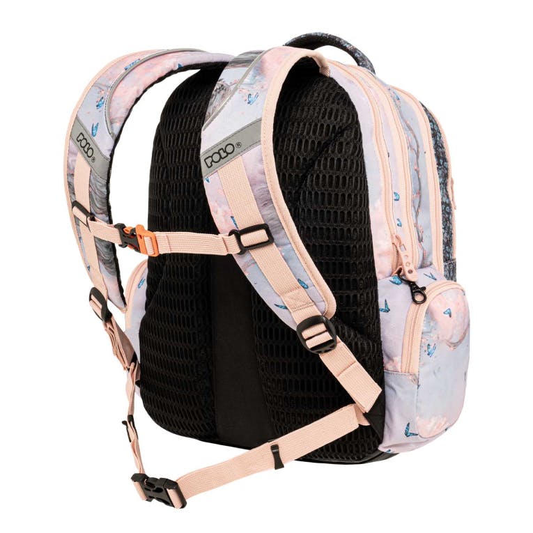 POLO - Σχολικό Σακίδιο Πλάτης  MAXXI Backpack 3 Κεντρικές Θήκες Επεκτεινομενο 9-01-057-8355 25-30lt 44cm. | Μ. 33cm. | Π. 24 – 30cm