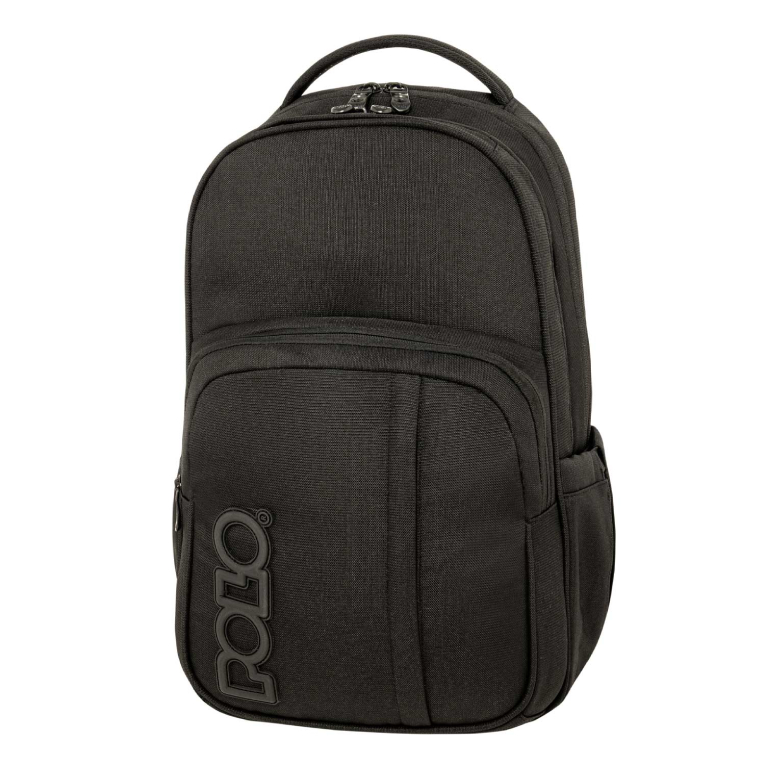 Σακίδιο Πλάτης Compact  Genius Backpack 2 Κεντρικές Θήκες Μαύρο 9-01-062-2000  18lt 45x31x20cm
