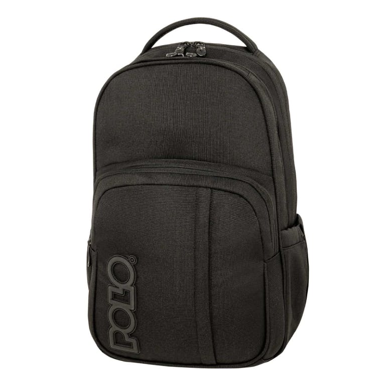 Σακίδιο Πλάτης Compact  Genius Backpack 2 Κεντρικές Θήκες Μαύρο 9-01-062-2000  18lt 45x31x20cm