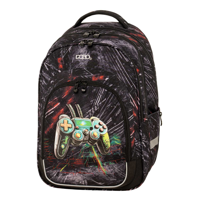 Σχολικό Σακίδιο Πλάτης  Growly GAMER Backpack 3 Κεντρικές Θήκες 9-01-058-8358 25 lt 45x30x23cm