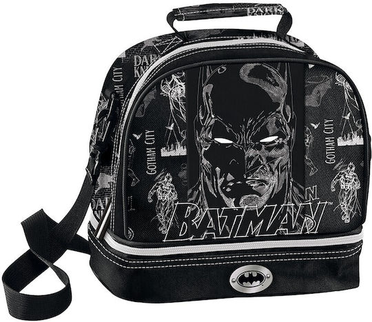GRAFFITI - Graffiti Ισοθερμικό Τσαντάκι Φαγητού BATMAN Μ:22 x Π:16 x Y:20cm Μαύρο  255311
