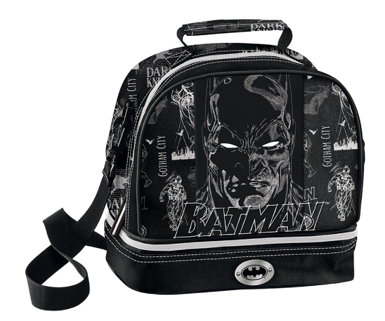 GRAFFITI - Graffiti Ισοθερμικό Τσαντάκι Φαγητού BATMAN Μ:22 x Π:16 x Y:20cm Μαύρο  255311