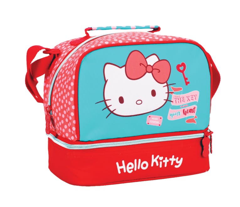 Gim Ισοθερμικό Τσαντάκι Φαγητού Ώμου Οβάλ HELLO KITTY SWEATHEART  20 x 21 x 15cm 335-74220