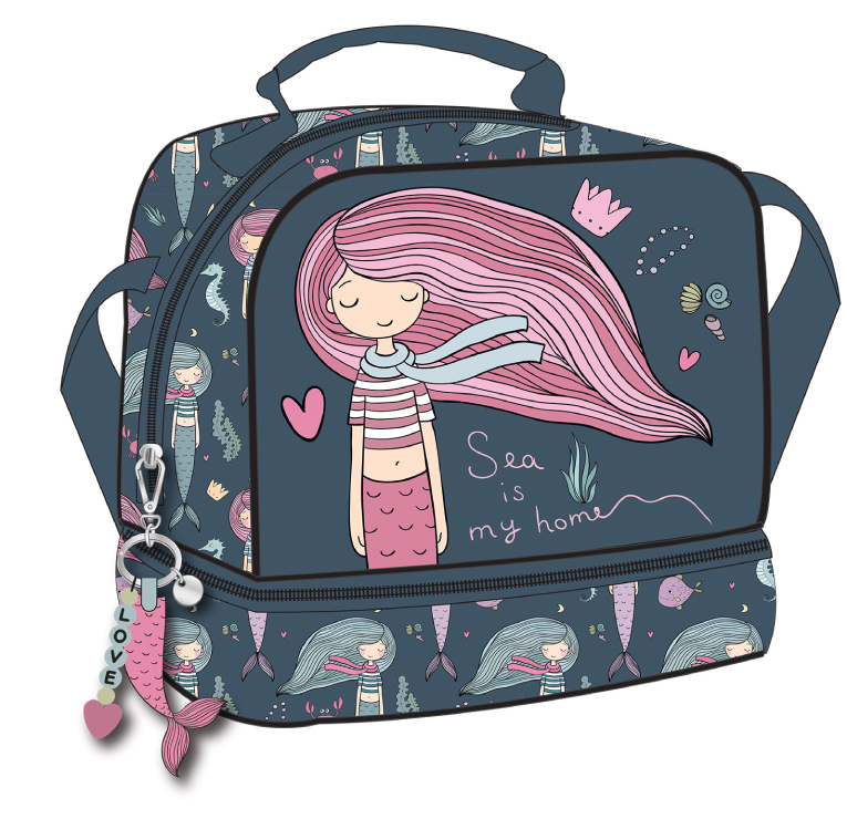 BMU - Back Me Up SEA MERMAID Ισοθερμικό Τσαντάκι Φαγητού Ώμου 20 x 15 x 21cm  357-28220