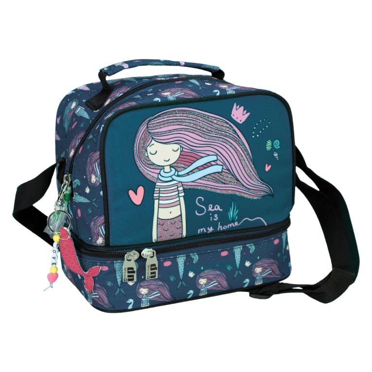 BMU - Back Me Up SEA MERMAID Ισοθερμικό Τσαντάκι Φαγητού Ώμου 20 x 15 x 21cm  357-28220