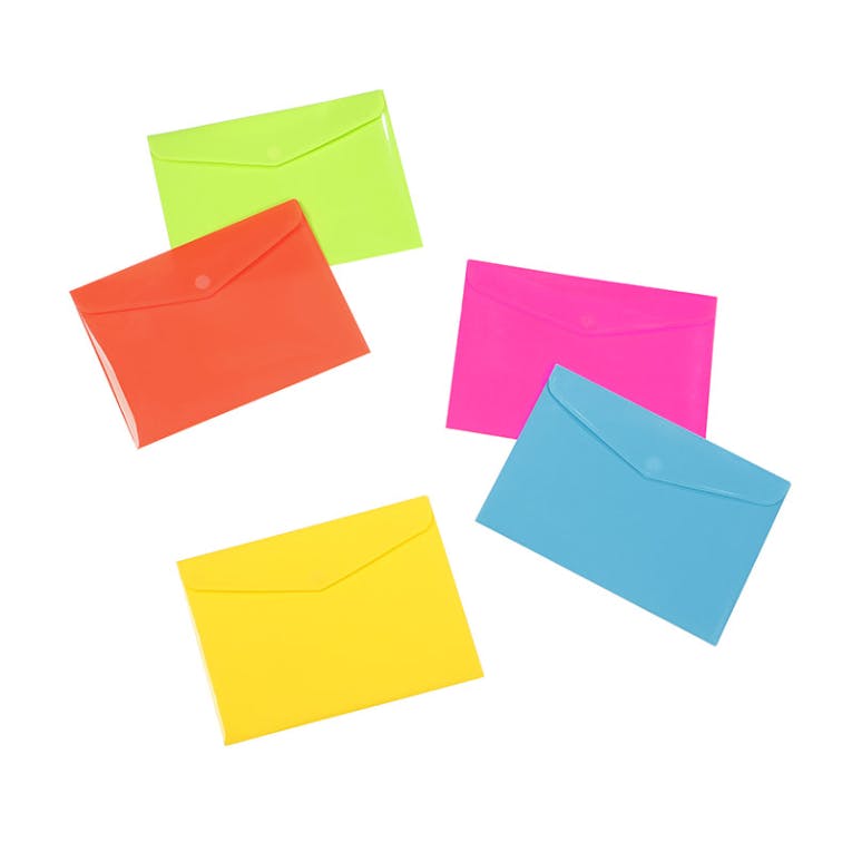  Πλαστικός Φάκελος Α5 με Σκρατς Fluo colors με 2 θήκες 24x34.5 176731