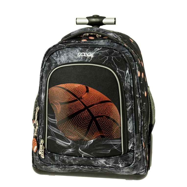 POLO - Polo MOVER Basketball Trolley Bag Σχολική Τσάντα Τρόλευ Δημοτικού Μ36 x  Π26 x Υ43m 9-01-073-8380