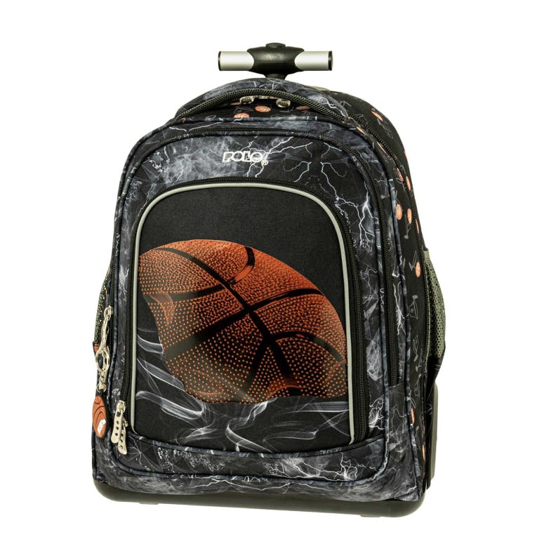 POLO - Polo MOVER Basketball Trolley Bag Σχολική Τσάντα Τρόλευ Δημοτικού Μ36 x  Π26 x Υ43m 9-01-073-8380