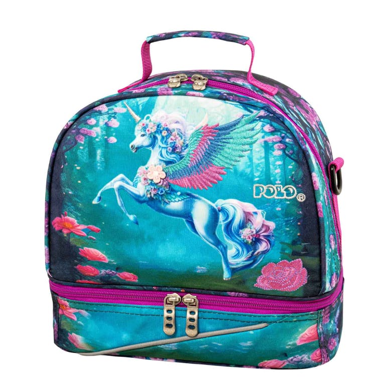 Polo Ισοθερμική Τσάντα Φαγητού KIDS FUN UNICORN Lunch Bag   24x26x15cm  9-07-104-8383